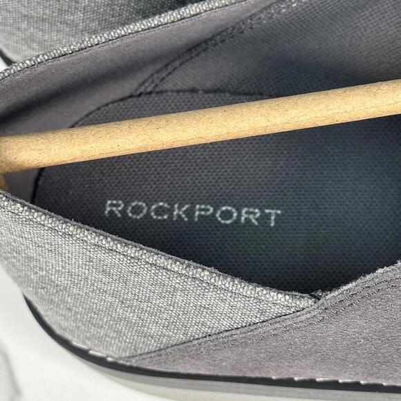NIB Rockport Tucker Venetian Gray Slip Ons 10 - Picture 4 of 10